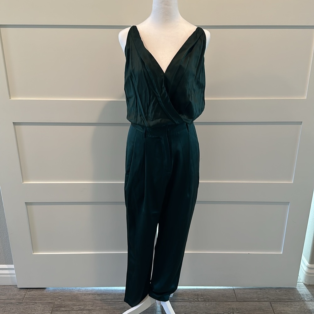 Michelle Mason Hunter Green Tank Onsie + Pant Set